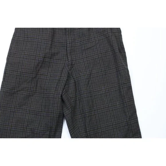 Vintage 30s Mens Size 32x28 Distressed Wool Wide Leg Pants Trousers Plaid USA